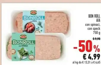 Conad Bon roll con spinaci 750 g(ml) offerta