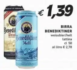 Coal Birra benediktiner weissbier/hell lattina offerta