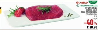 Conad Conad fetta per tagliata di bovino adulto offerta
