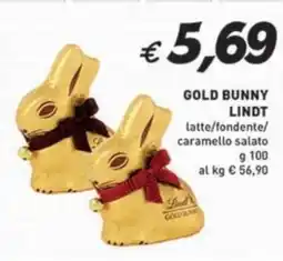 Coal Gold bunny lindt latte/fondente/ caramello salato offerta