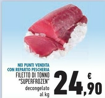 Conad Filetto di tonno superfrozen offerta