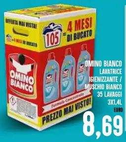 Al Discount Omino bianco lavatrice igienizzante / muschio bianco offerta