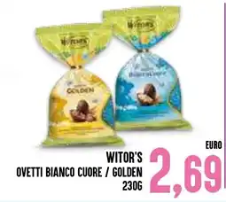 Al Discount Witor's ovetti bianco cuore / golden offerta