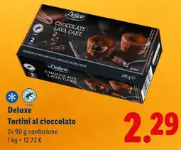 Lidl Deluxe Tortini al cioccolato offerta
