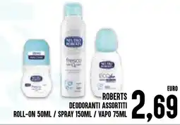 Al Discount Roberts deodoranti offerta