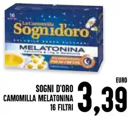 Al Discount Sogni d'oro camomilla melatonina 16 filtri offerta