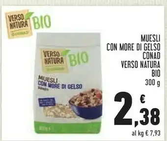 Conad Conad - muesli con more di gelso 300 g(ml) offerta