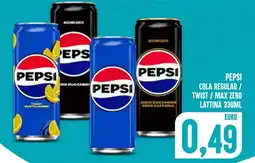 Al Discount Pepsi cola regular/ twist / max zero lattina offerta