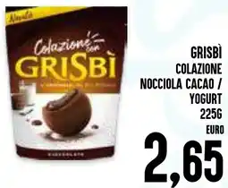 Al Discount Grisbi grisbì colazione nocciola cacao/ yogurt offerta