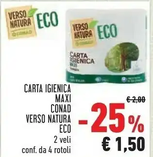 Conad Conad verso natura carta igienica offerta
