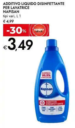 Bennet Additivo liquido disinfettante per lavatrice NAPISAN offerta