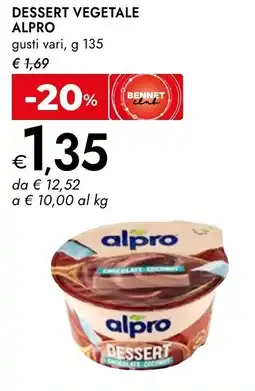 Bennet Dessert vegetale ALPRO offerta