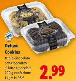 Lidl Deluxe Cookies offerta