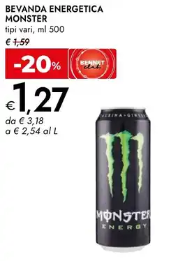 Bennet Bevanda energetica MONSTER offerta