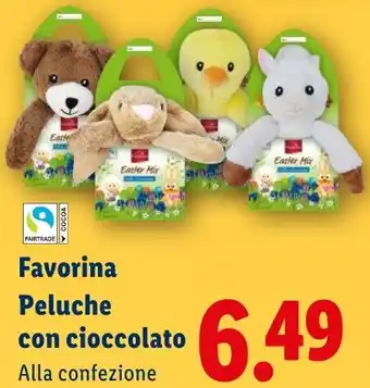 Lidl Favorina Peluche con cioccolato offerta