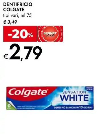 Bennet Dentifricio COLGATE offerta
