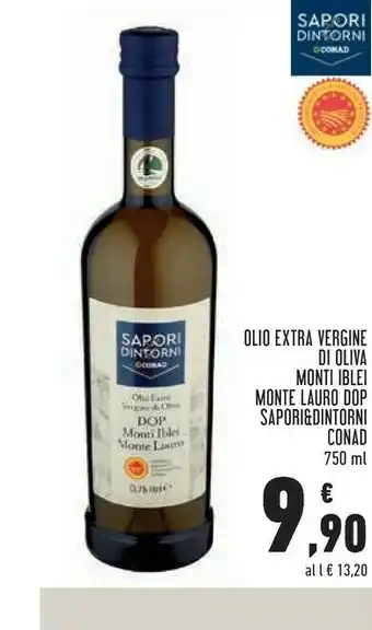 Conad Conad sapori dintorni olio extra vergine di oliva monti iblei offerta