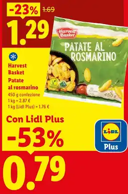 Lidl Harvest Basket Patate al rosmarino offerta
