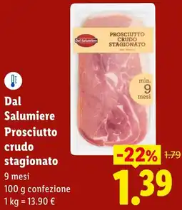 Lidl Dal Salumiere Prosciutto crudo stagionato offerta