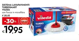 Bennet Sistema lavapavimenti turbosmart vileda con fiocco in microfibra offerta