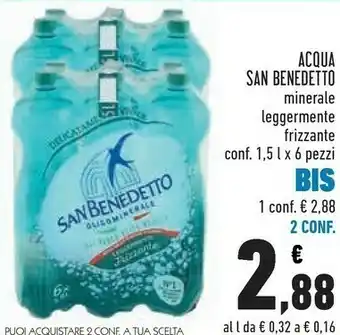 Conad Superstore Acqua minerale leggermente frizzante offerta