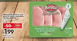 Bennet Prosciutto cotto di alta qualità fresca salumeria FRATELLI BERETTA offerta