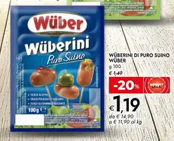 Bennet Wüberini di puro suino WÜBER offerta