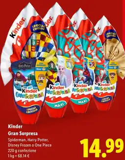 Lidl Kinder. Gran Sorpresa offerta
