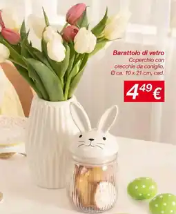 KiK Barattolo di vetro Coperchio con orecchie da coniglio offerta