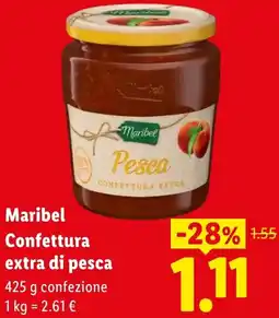 Lidl Maribel Confettura extra di pesca offerta
