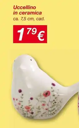KiK Uccellino in ceramica offerta