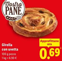 Lidl Girella con uvetta offerta
