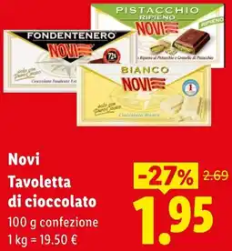 Lidl Novi Tavoletta di cioccolato offerta