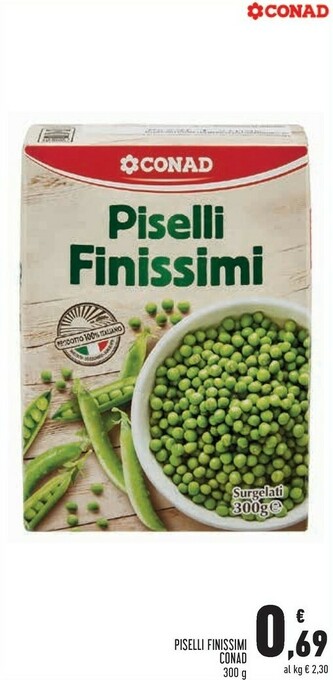 Conad Superstore Conad piselli finissimi offerta