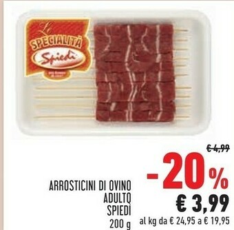Conad Superstore Spiedi arrosticini di ovino adulto offerta