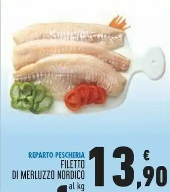 Conad Superstore Reparto pescheria filetto di merluzzo nordico offerta