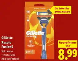 Lidl Gillette Rasoio Fusion5 offerta