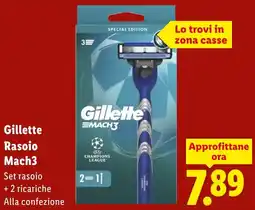 Lidl Gillette Rasoio Mach3 offerta