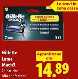 Lidl Gillette Lame Mach3 offerta