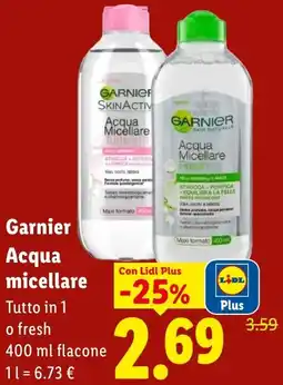 Lidl Garnier Acqua micellare offerta