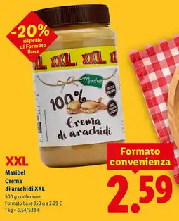 Lidl Maribel Crema di arachidi XXL offerta