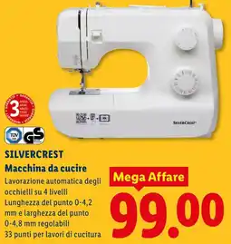 Lidl SILVERCREST Macchina da cucire offerta