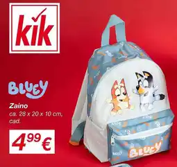 KiK Bluey zaino offerta