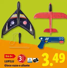 Lidl LUPILU Gioco razzo o aliante offerta