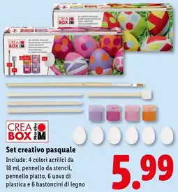 Lidl CREATO BOX Marabu Set creativo pasquale offerta