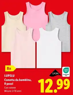 Lidl LUPILU Canotta da bambina offerta