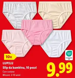 Lidl LUPILU Slip da bambina offerta
