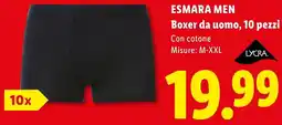 Lidl ESMARA MEN Boxer da uomo offerta