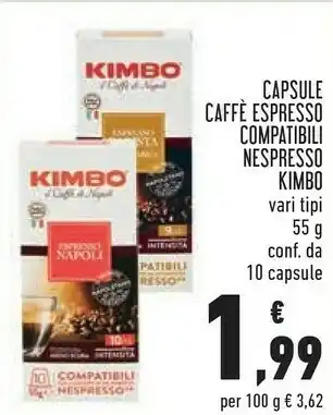 Conad Superstore Capsule caffè espresso compatibili offerta
