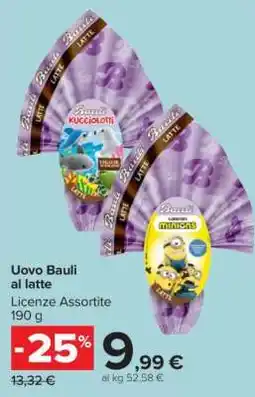 Carrefour Uovo Bauli al latte offerta